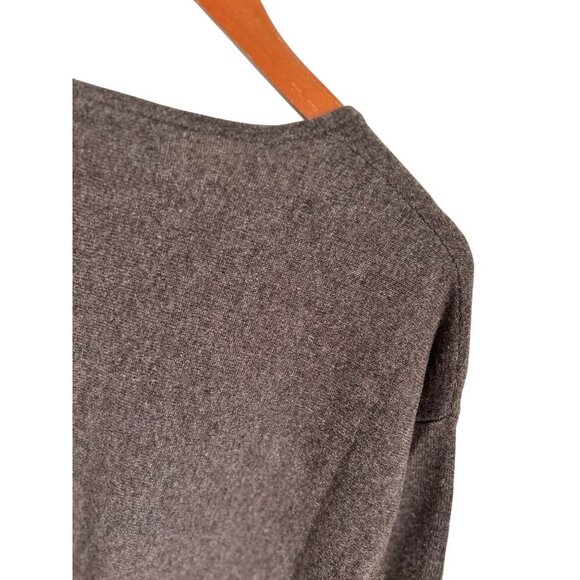 Premise Cashmere Knit Tunic 100% Cashmere V-Neck Sweater Beige Small - Picture 8 of 9